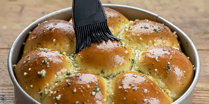 Garlic Japanese Milk Bread Rolls 2